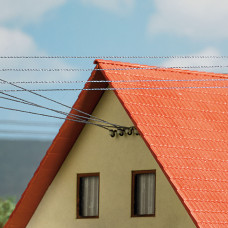 Střešní izolátory a konzole elektrického vedení, H0, Busch 7747 Střešní izolátory a konzole elektrického vedení, H0, Busch 7747