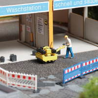 Scéna: válcování asfaltu, H0, Busch 79898 Scéna: válcování asfaltu, H0, Busch 79898