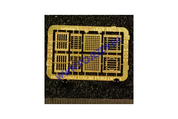 Kanálové mříže, 8 kusů, H0, Pojezdy 87C021