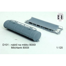 Nádrž na mléko – 8000 l, TT, Štěpnička D101