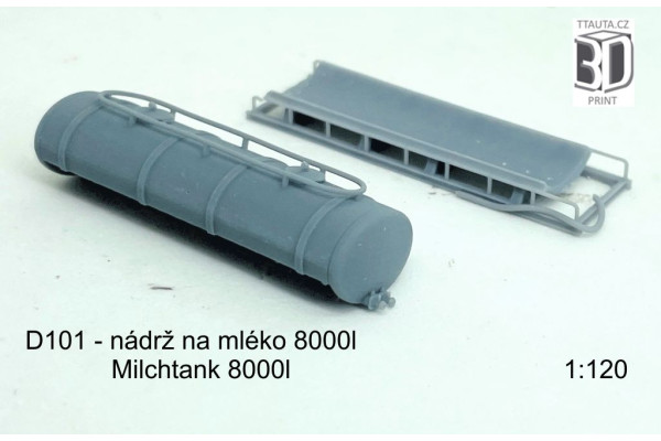 Nádrž na mléko – 8000 l, TT, Štěpnička D101