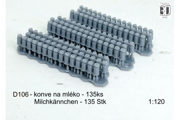 Konve na mléko, 135 ks, TT, Štěpnička D106