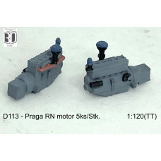 Benzínový motor pro Praga RN, 5 ks, TT, Štěpnička D113