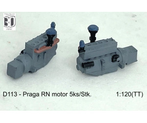 Benzínový motor pro Praga RN, 5 ks, TT, Štěpnička D113