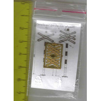 Výstražný kříž vícekolejný, 2 kusy, TT, Lepieš 05