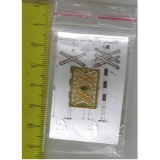 Výstražný kříž vícekolejný, 2 kusy, TT, Lepieš 05