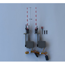 Mechanické závory s prodlouženým břevnem pro jednokolejný přejezd, TT, AV Model PR-009-2.1
