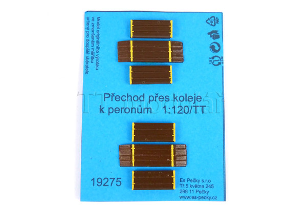 Přechody k peronům, 2 kusy, TT, ES Pečky 19275 Přechody k peronům, 2 kusy, TT, ES Pečky 19275