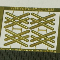 Výstražné kříže pro železniční přejezd vícekolejný, velké, H0, 4 kusy, Pojezdy 87A003