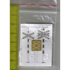 Leptané přejezdové kříže pro jednokolejný přejezd, N, Lepieš N001 Leptané přejezdové kříže pro jednokolejný přejezd, N, Lepieš N001