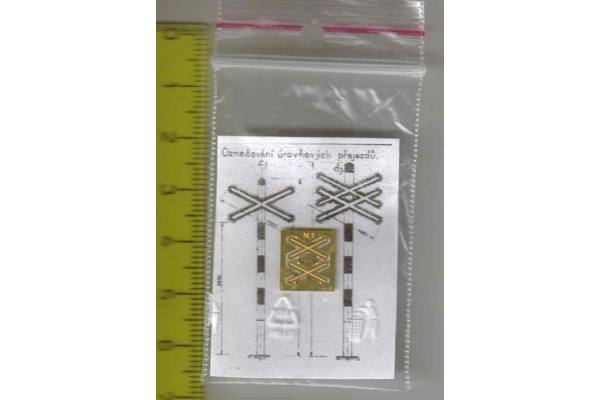 Leptané přejezdové kříže pro jednokolejný přejezd, N, Lepieš N001 Leptané přejezdové kříže pro jednokolejný přejezd, N, Lepieš N001