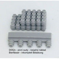 Neúplný náklad pivních sudů pro Škoda 706R/RT, TT, Štěpnička D052c