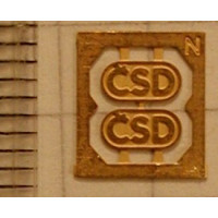 Logo ČSD na lokomotivy, 80. léta, 2 kusy, N, Lepieš N005
