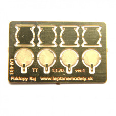 Poklopy na vůz Uacs/Raj, TT, LMS 033 Poklopy na vůz Uacs/Raj, TT, LMS 033