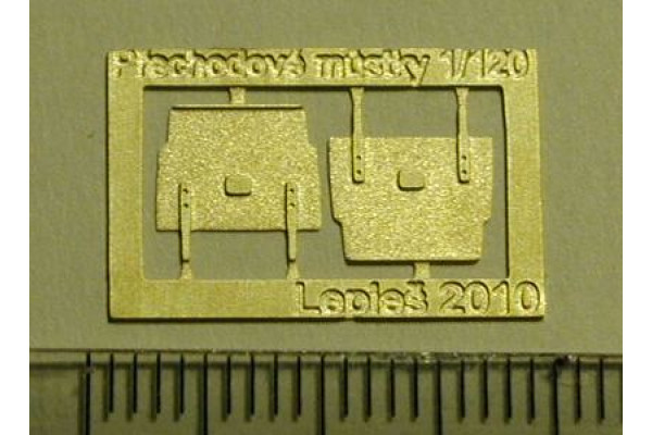 Přechodový můstek, lept, 2 kusy, TT, Lepieš 15