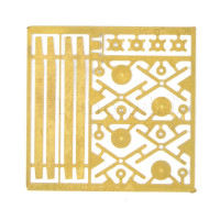 Čtyřpatkový tyčový nárazník, lept, 4 kusy, TT, Lepieš 01 Čtyřpatkový tyčový nárazník, lept, 4 kusy, TT, Lepieš 01