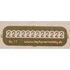 Plastické dvojky na osobní vůz Bp, TT, DOPRODEJ, LMS 007 Plastické dvojky na osobní vůz Bp, TT, DOPRODEJ, LMS 007