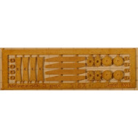 Dvoupatkové tyčové nárazníky, 4 kusy, H0, Lepieš H0002