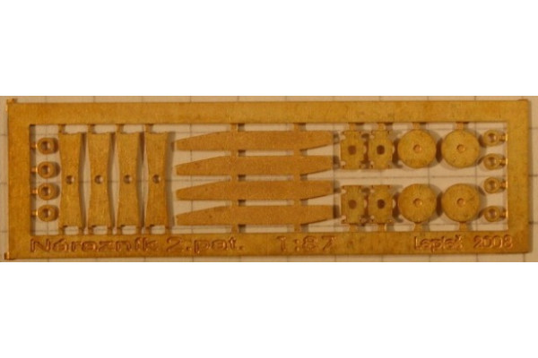 Dvoupatkové tyčové nárazníky, 4 kusy, H0, Lepieš H0002