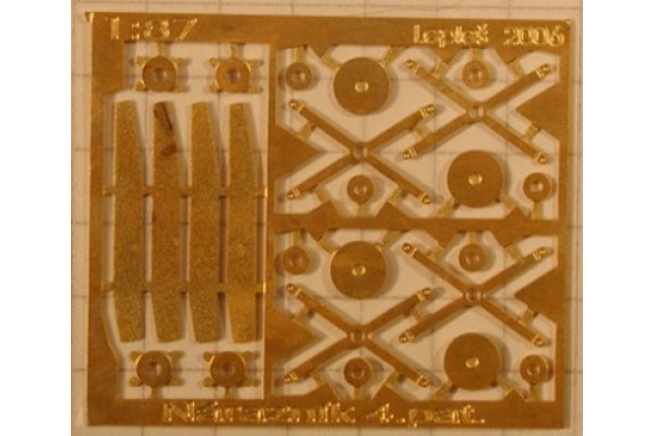 Čtyřpatkové tyčové nárazníky, 4 kusy, H0, Lepieš H0001