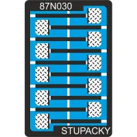 Leptané krablované stupačky, H0, Pojezdy 87N030