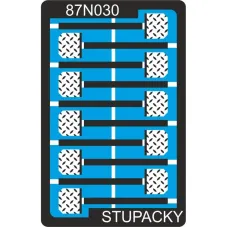 Leptané krablované stupačky, H0, Pojezdy 87N030