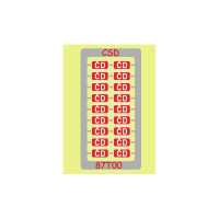 Tabulky ČD, 3,2 x 1,65 mm, H0, Pojezdy 87T003