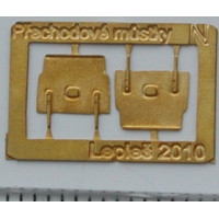 Přechodové můstky osobních vozů, 2 kusy, N, Lepieš N018