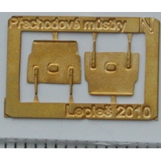 Přechodové můstky osobních vozů, 2 kusy, N, Lepieš N018