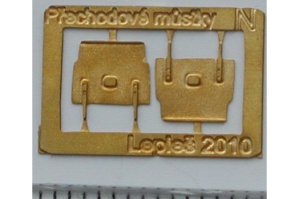 Přechodové můstky osobních vozů, 2 kusy, N, Lepieš N018