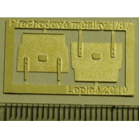 Přechodové můstky osobních vozů, 2 kusy, H0, Lepieš H0023