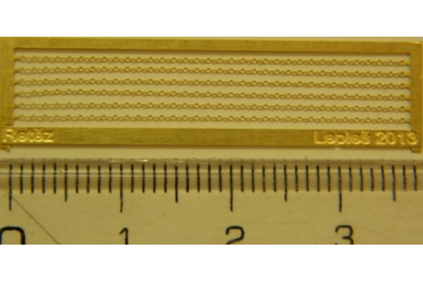 Řetěz, 35 mm, 67 článků, 6 kusů, H0, Lepieš H0081