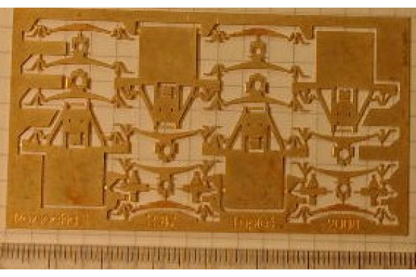 Rozsochy kované včetně ložisek pružnic a koníků, H0, Lepieš H0025