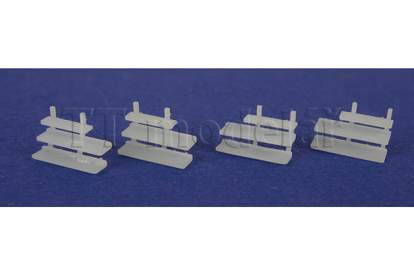 Schůdky pro vozy Be, 4 kusy, TT, Shark Model 0034 Schůdky pro vozy Be, 4 kusy, TT, Shark Model 0034