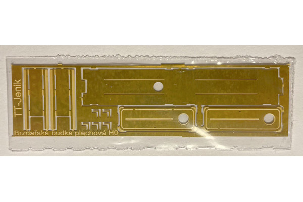 Lept hranaté brzdařské budky, H0, TT Jeník H0T16