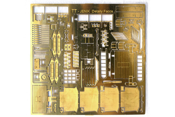 Leptané doplňky na úpravu plastikové stavebnice vozu Faccs od LPH, dřevěné plošiny, TT, TT Jeník TTT03