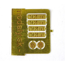 Tabulky na lokomotivu T 435.0087, TT, LMS 042