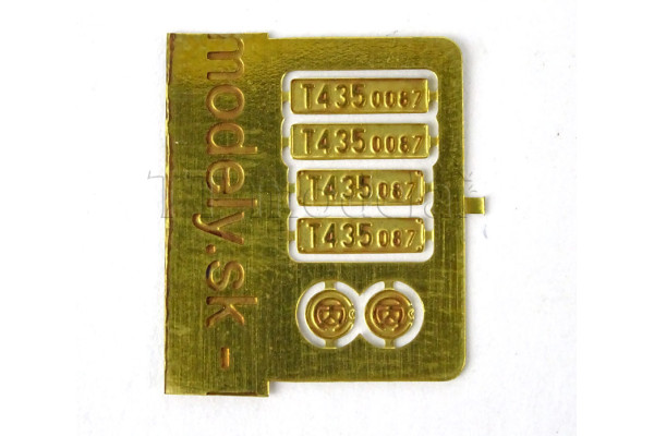 Tabulky na lokomotivu T 435.0087, TT, LMS 042 Tabulky na lokomotivu T 435.0087, TT, LMS 042