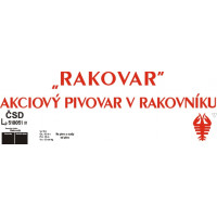 Stavebnice chladicího vozu s brzdařskou budkou na pivo ČSD "Rakovar" Akciový pivovar v Rakovníku", TT, DK model TT0661