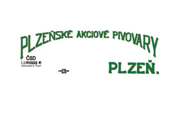 Stavebnice pivovarského vozu s brzdařskou budkou, Plzeňské akciové pivovary, verze III, ČSD, TT, DK model TT0660