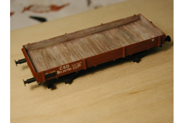 Stavebnice, nízkostěnný vůz LOWRY, H0, Lepieš H0088