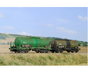 Stavebnice, set dvou kotlových vozů Zas 30 a Zaes 30, Railco/AB Trans, VI, epocha, TT, jednorázová série, SDV 12171