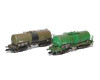 Stavebnice, set dvou kotlových vozů Zas 30 a Zaes 30, Railco/AB Trans, VI, epocha, TT, jednorázová série, SDV 12171