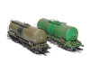 Stavebnice, set dvou kotlových vozů Zas 30 a Zaes 30, Railco/AB Trans, VI, epocha, TT, jednorázová série, SDV 12171