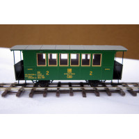 Stavebnice - Úzkorozchodný osobní vůz B/ú 701 „šestiokeňák“, H0e, DK model H0e0754