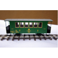 Stavebnice - Úzkorozchodný osobní vůz B/ú 701 „šestiokeňák“, H0e, DK model H0e0754 Stavebnice - Úzkorozchodný osobní vůz B/ú 701 „šestiokeňák“, H0e, DK model H0e0754