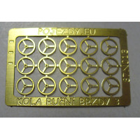 Kola ruční brzdy, 3 paprsky, H0, Pojezdy 87N013