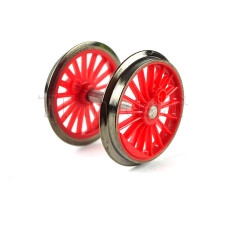 Náhradní díl, první nebo třetí spřažené dvojkolí pro lokomotivu řady 23, červené, TT, Tillig 202610