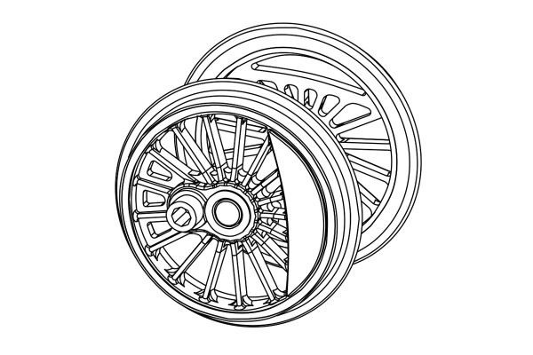 Náhradní díl, druhé spřažené dvojkolí pro lokomotivu řady 23, červené, TT, Tillig 202611 Náhradní díl, druhé spřažené dvojkolí pro lokomotivu řady 23, červené, TT, Tillig 202611