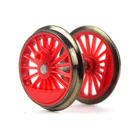 Náhradní díl, druhé spřažené dvojkolí pro lokomotivu řady 23, červené, TT, Tillig 202611